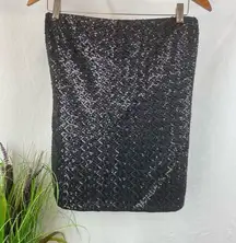 CAbi Black Sequins Tube Top Skirt #151 Combination M