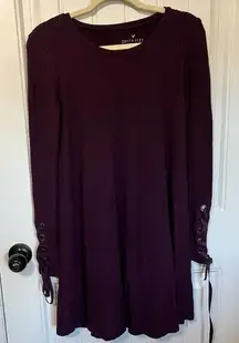 American Eagle Soft & Sexy‎ Ribbed Sweater Dress with Button Sleeve Detail M
