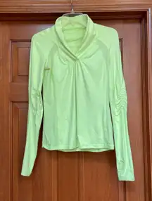 Lululemon Neon Yellow Long Sleeve Running Top