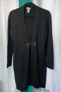 Soft Surroundings wool blend sweater cardigan size medium petite women's‎