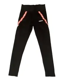 Adidas x farm rio womens size small black leggings racing stripes