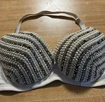 Custom beaded bikini top. Small. Exquisite.