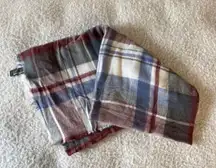 plaid scarf one size