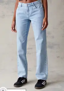 PacSun Eco Light Blue Low Rise Straight Leg Jeans