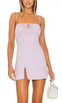 Revolve Lavender Slip Mini Dress Purple SMALL Milkmaid More to Come Y2K $77 NEW