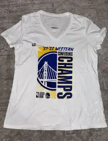 Golden‎ State Warriors Champs NBA T-Shirt Women's Size M Athletic Sporty
