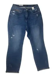 Judy Blue size 14 W new straight leg medium wash denim jeans