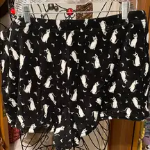 🐈‍⬛🐈‍⬛🐈‍⬛3 for 12$🐈‍⬛🐈‍⬛🐈‍⬛Plush Cat Print Women's Lounge Shorts-3X