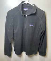 Patagonia Women's Black Fleece Half Zip Pullover Size‎ Medium
