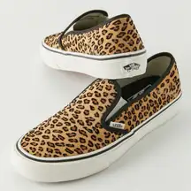 Mini Leopard Slip-On SF Sneaker Women’s Size 6 Black Brown White