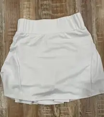 White Tennis Skort