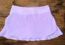 Vintage Lululemon Run Pace Setter Skirt Skort Purple Ruffle Tennis Golf Size 6