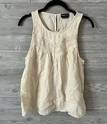 PRANA Women’s Seakissed Tank canvas beige color tank top size medium