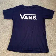 Vans Navy Blue Short Sleeve Tee Size Small