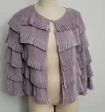 Red Valentino Tiered and Pleated Top Light Lavender Size Small EUC