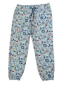 Blue Sailboat jogger pajama pants