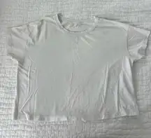 Lululemon white cropped top 