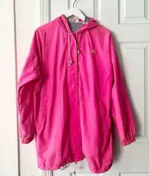 Nike  Vintage 90s Hot Pink Purple Stripe Packable Fannypack Windbreaker Jacket L