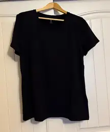 Amazon Essentials XL T Shirt Black Short Sleeve Crew Neck Casual Basic Solid