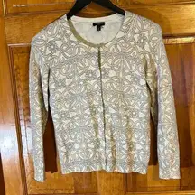 Talbots Talbot Women’s Classy Button Down Sweater W/Gold Speckles Size Sp-NWOTS