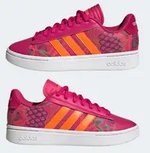 💕ADIDAS x FARM RIO💕 Grand Court Alpha Cloudfoam Comfort Tennis Shoes ~ 9 NWT