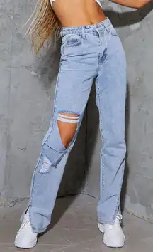 Split Hem Jeans
