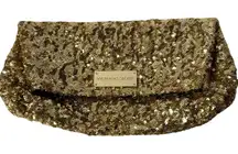 Victoria's Secret Sparkling Gold Sequin Clutch Christmas‎ Parties Holidays