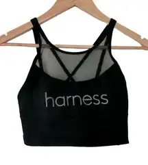 Lululemon Clip In Long Line Black Sports Bra 2 Harness