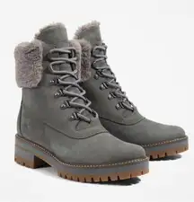 Timberland Courmayeur Valley Waterproof 6” Boots in Med Grey, Size 8 NEW in Box