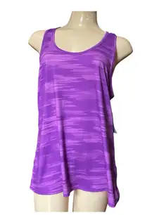 MTA Sport Purple Women's Tank Top, Running/Yoga/Walking, Sz Large, NWT