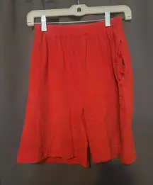 Chaus‎ Sport Red Shorts, Elastic Waist, Women's Small, Stretchy Fabric Pants