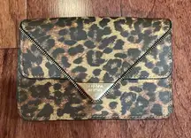 NWOT Rebecca Minkoff Leopard Print Envelope bag with adjustable strap
