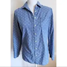 J.Crew  • Blue Chambray Polka Dot Boy Shirt