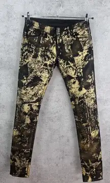 Avant Garde × Denim And Supply Ralph Lauren Gold Painted Jeans Size 29 x 32 RARE