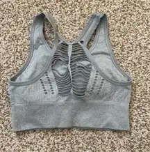 Seamless Light Gray Sports Bra