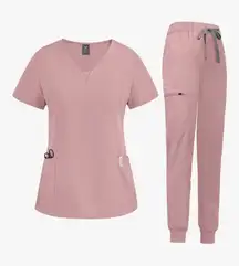 Pink scrub set
