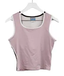 Vintage Y2K Pink Athletic Cropped Tank Top Size Large Early 2000s