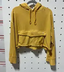 Free People Movement Rapids Cropped Hoodie Yellow Size XS