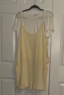 Sincerely Jules women’s romper set with White T-Shirt xl NWT