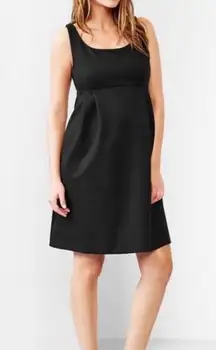 Maternity A-line Empire Ponte Knit Black XSmall