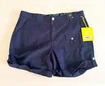 ONE 5 ONE Navy Midrise Shorts Size 14 NEW with tags