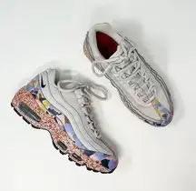 Nike  Women's Air Max 95 Sneaker Trainer Confetti Vast Grey Size 6.5