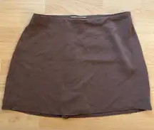 NWT Abercrombie Slinky Mini Skort Brown size M