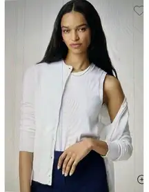 J.Crew Classic Shell Sweater Tank Top White BO375 Sz S