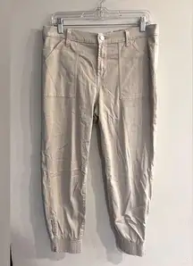 J BRAND Women’s Khaki Arkin Zip Ankle Jogger Pants in Driftwood Size 29