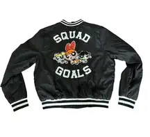 Cartoon Network‎ Powerpuff Girls Bomber Jacket XL Black Unisex Casual