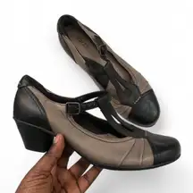 Y2K Quirky leather ballet flats t-strap mary jane kitten heels preppy whimsygoth 2000s goth grunge