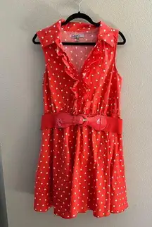 Bailey Blue Polka Dot Orange Dress  Size 2X