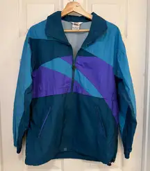 EUC Vintage Moving Comfort Colorblock Windbreaker