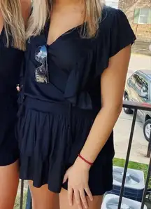 Black mini dress